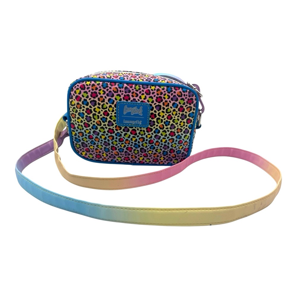 Loungefly Lisa Frank Hunter Rainbow Leopard Camera Crossbody Bag Hot Topic Purse - Picture 2 of 13